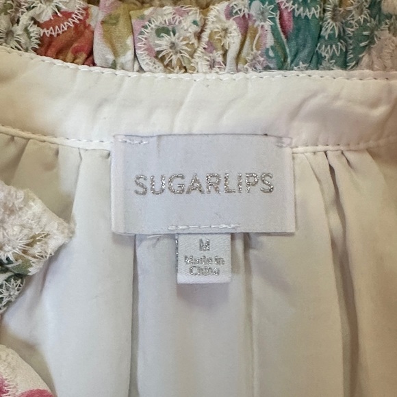 Sugarlips Floral Puff Sleeve Mini Dress - Picture 2 of 5